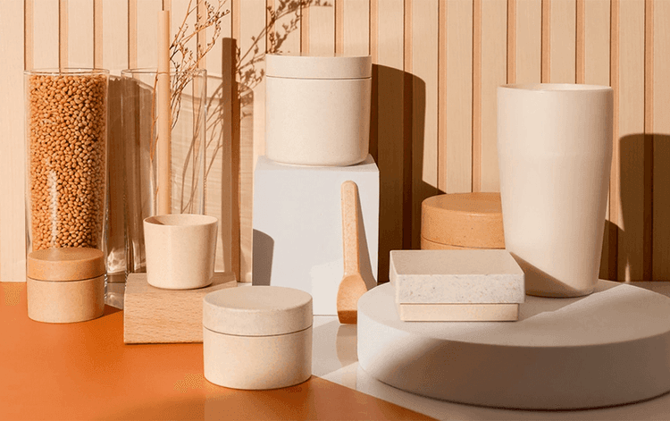 Wood-based biocomposite for luxury cosmetics packaging (e.g. jar lids) that biodegrades without leaving microplastics. Growth fact: Partnered with Chanel to incorporate Sulapac material in cosmetic lines, validating market for premium bio-packaging.