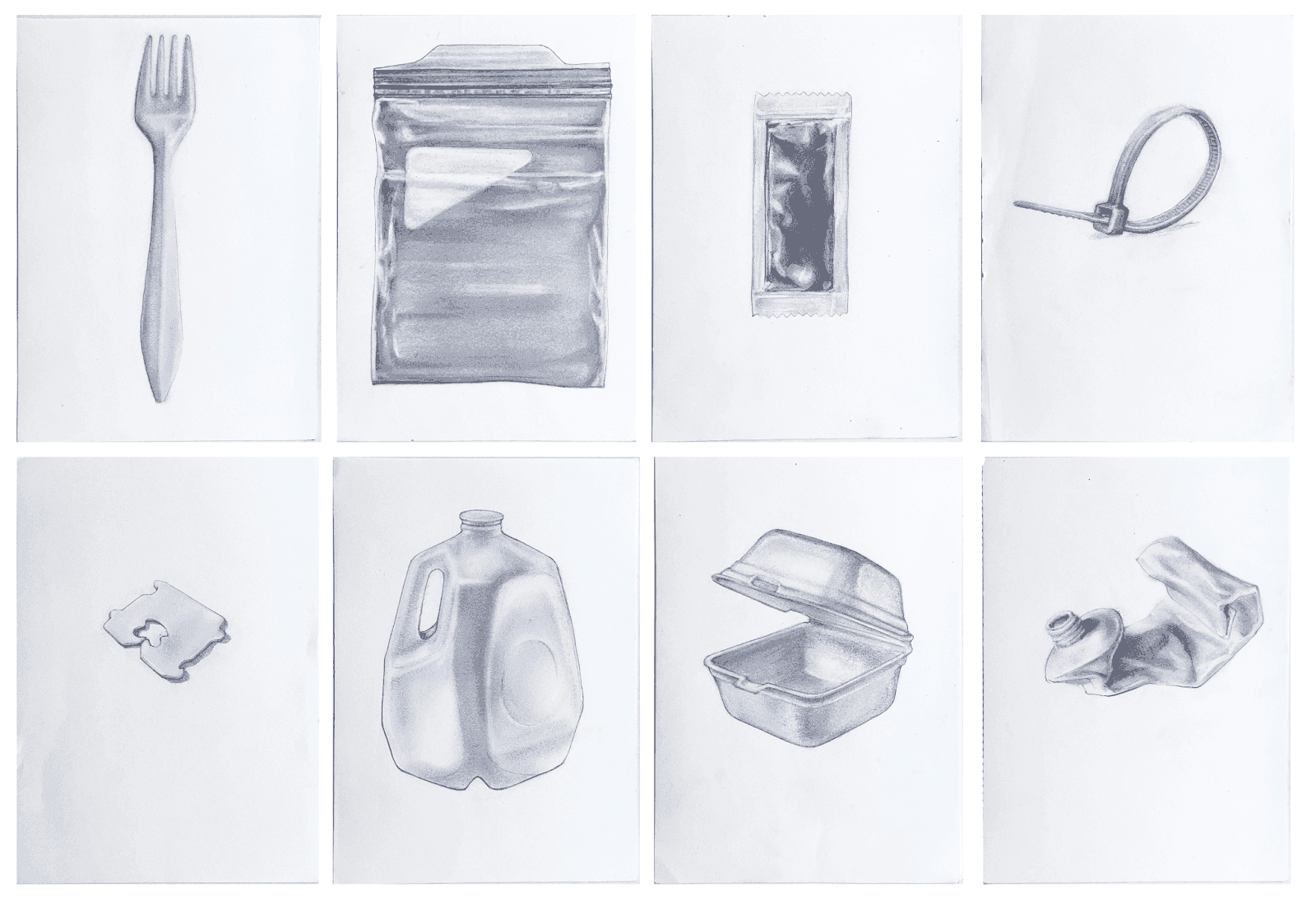 “On permanence.” Graphite on paper, ongoing drawing series