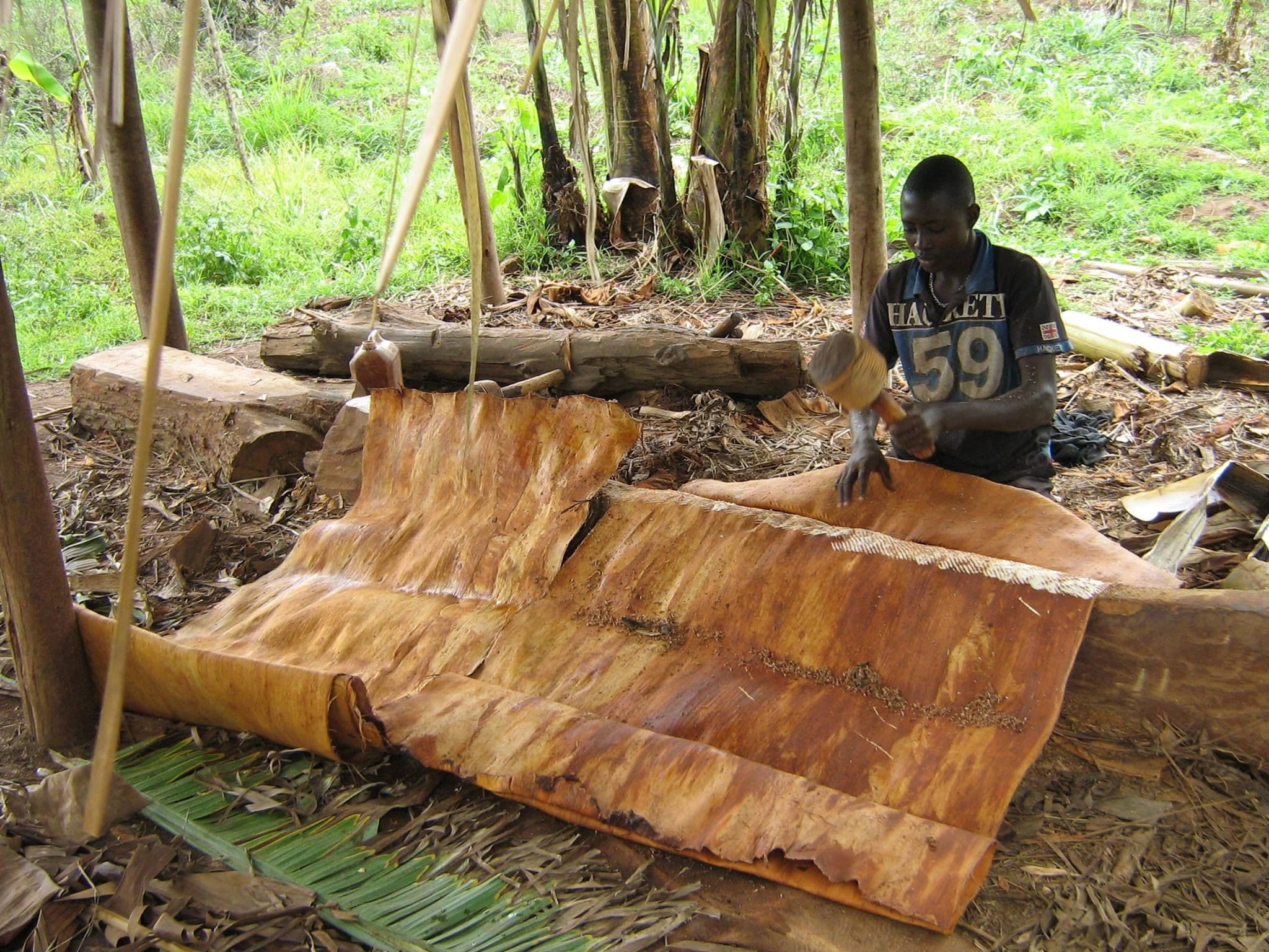 Working on Barkcloth