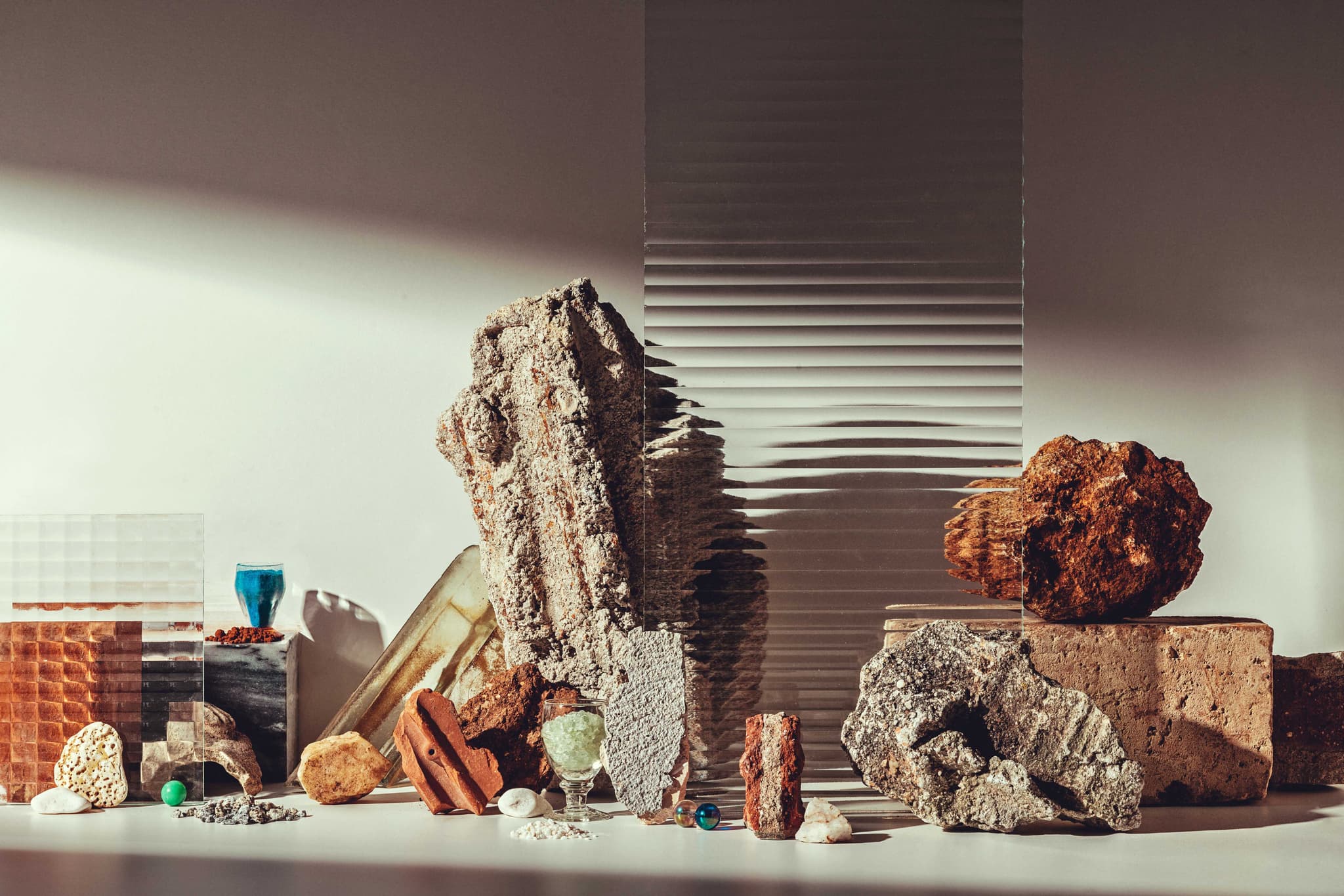 Matterpieces are premium cladding materials crafted from inert waste produced during demolitions.