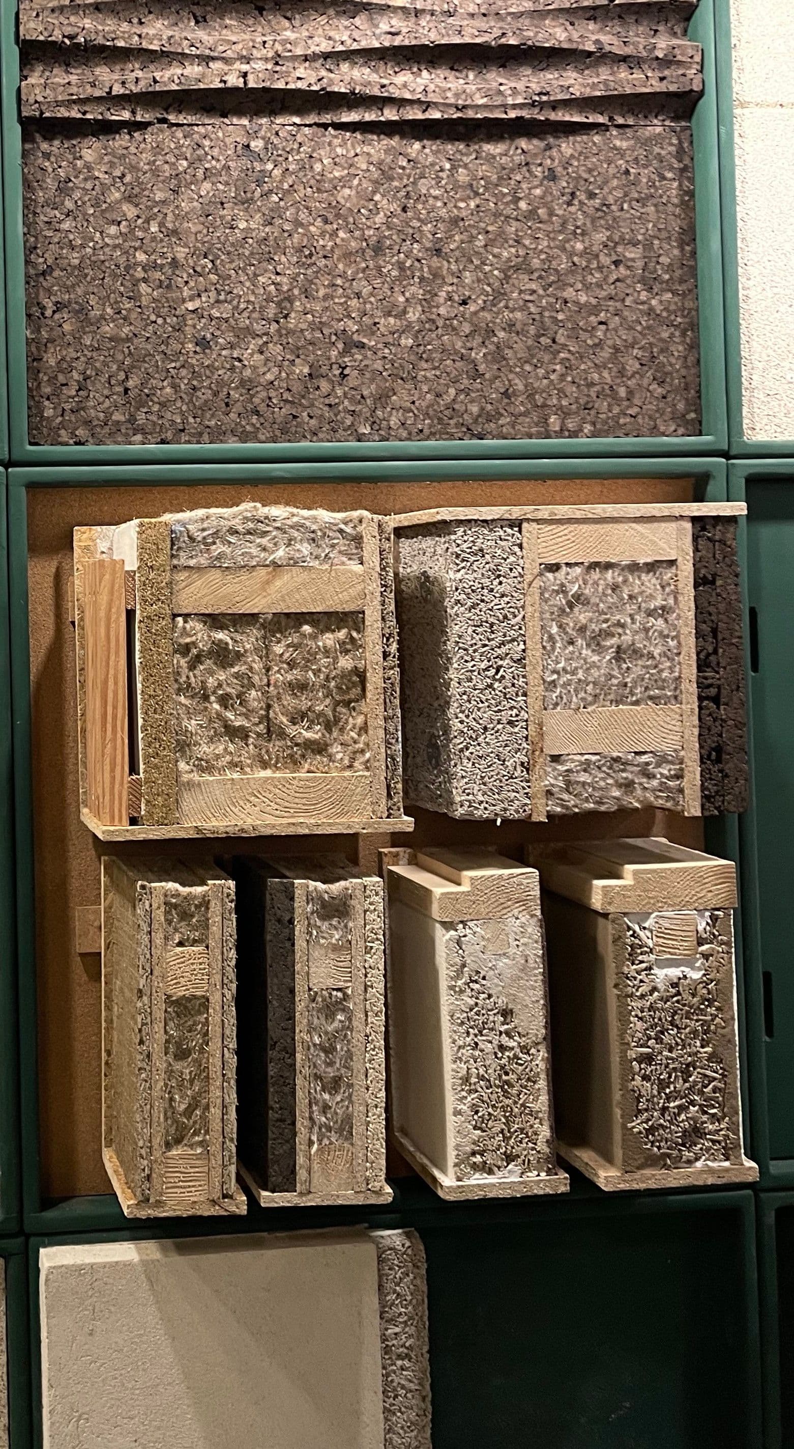 A sample of bio material in construction industry in Denmark. a