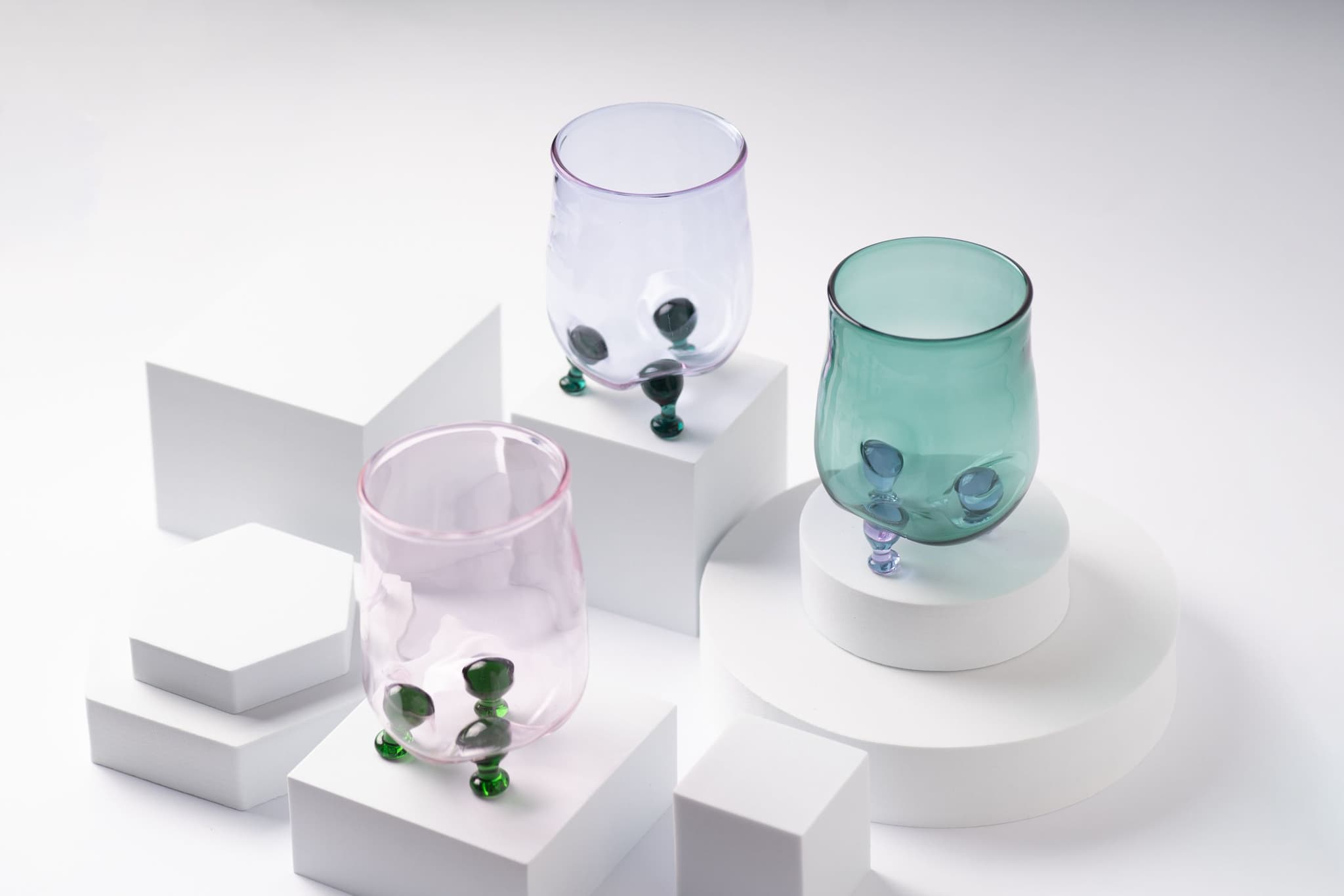 Mouth-Blown Cups "Eye Candy" by Lameice Abu Aker (Photo credit: @Lameice Abu Aker)