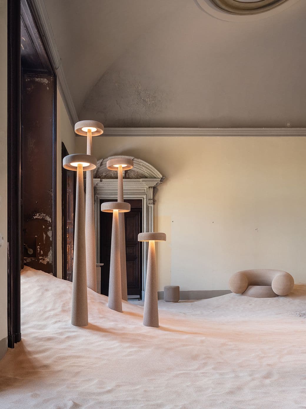 "Printed Nature" exhibition by Harry Thaler, in collaboration with econitWood™, a 3D printing material made from wood waste (Photo credit: econitWood)