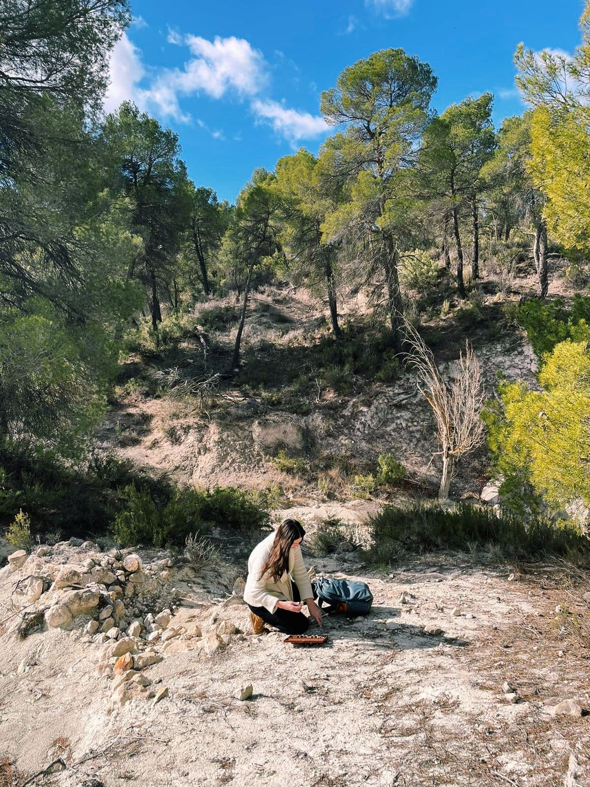 Gathering samples (© 2024 Emily Zadoretzky All Rights Reserved)