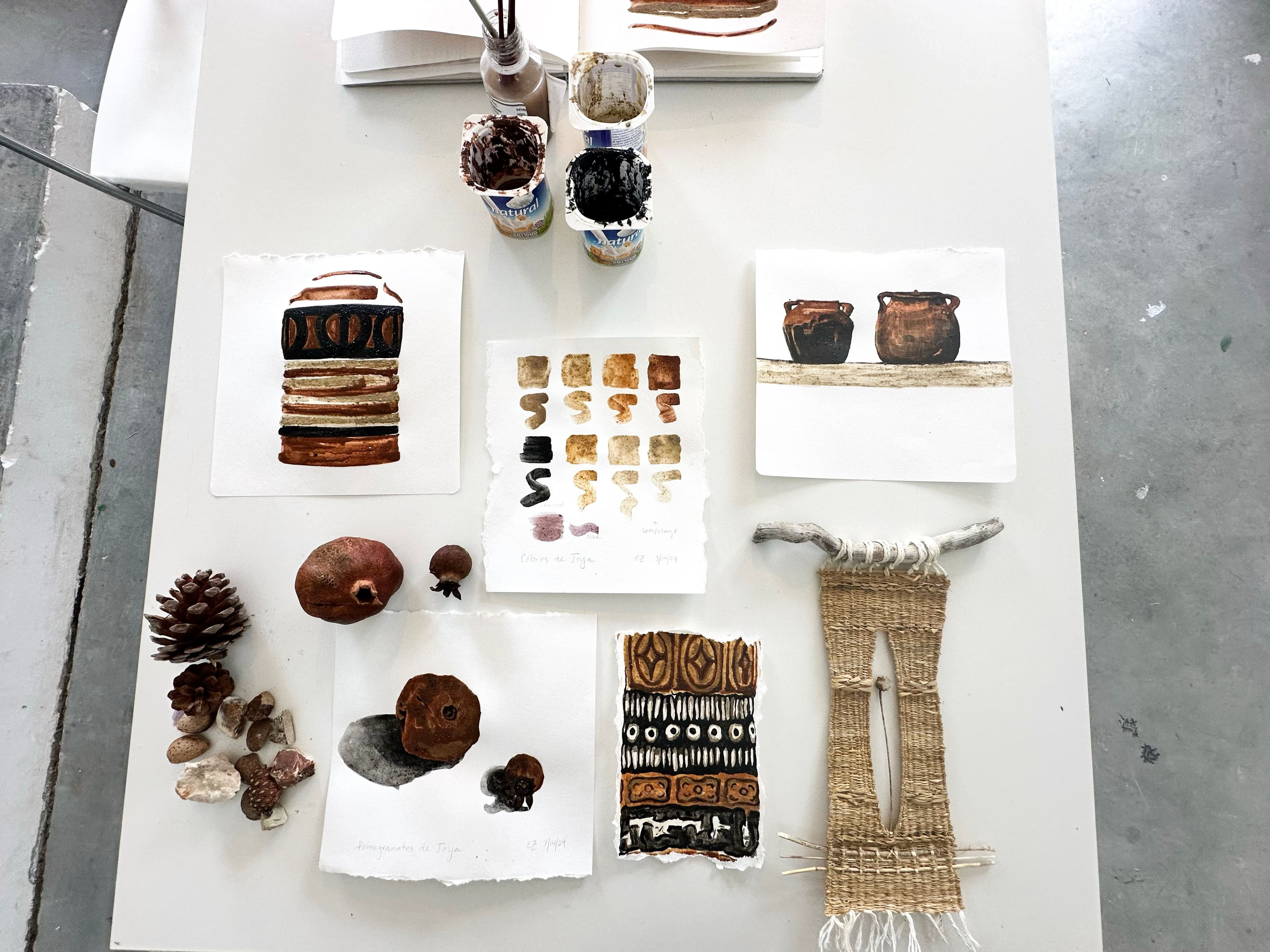Earth tones & eco-pigments: Emily Zadoretzky's art