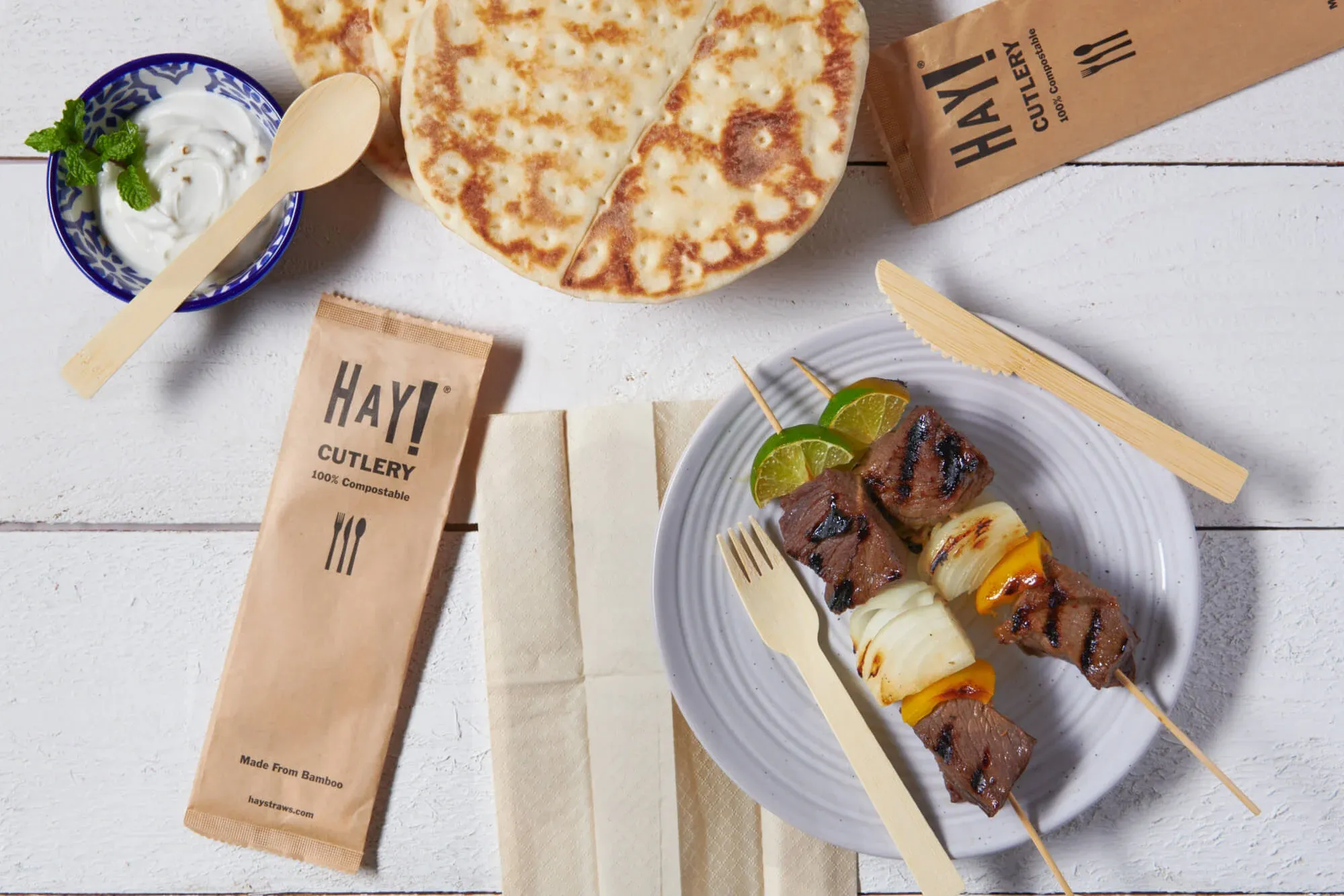 HAY! Straws's single-use cutlery
