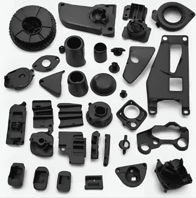 Injection molded parts. Photo courtesy of Dama Bioplastics.