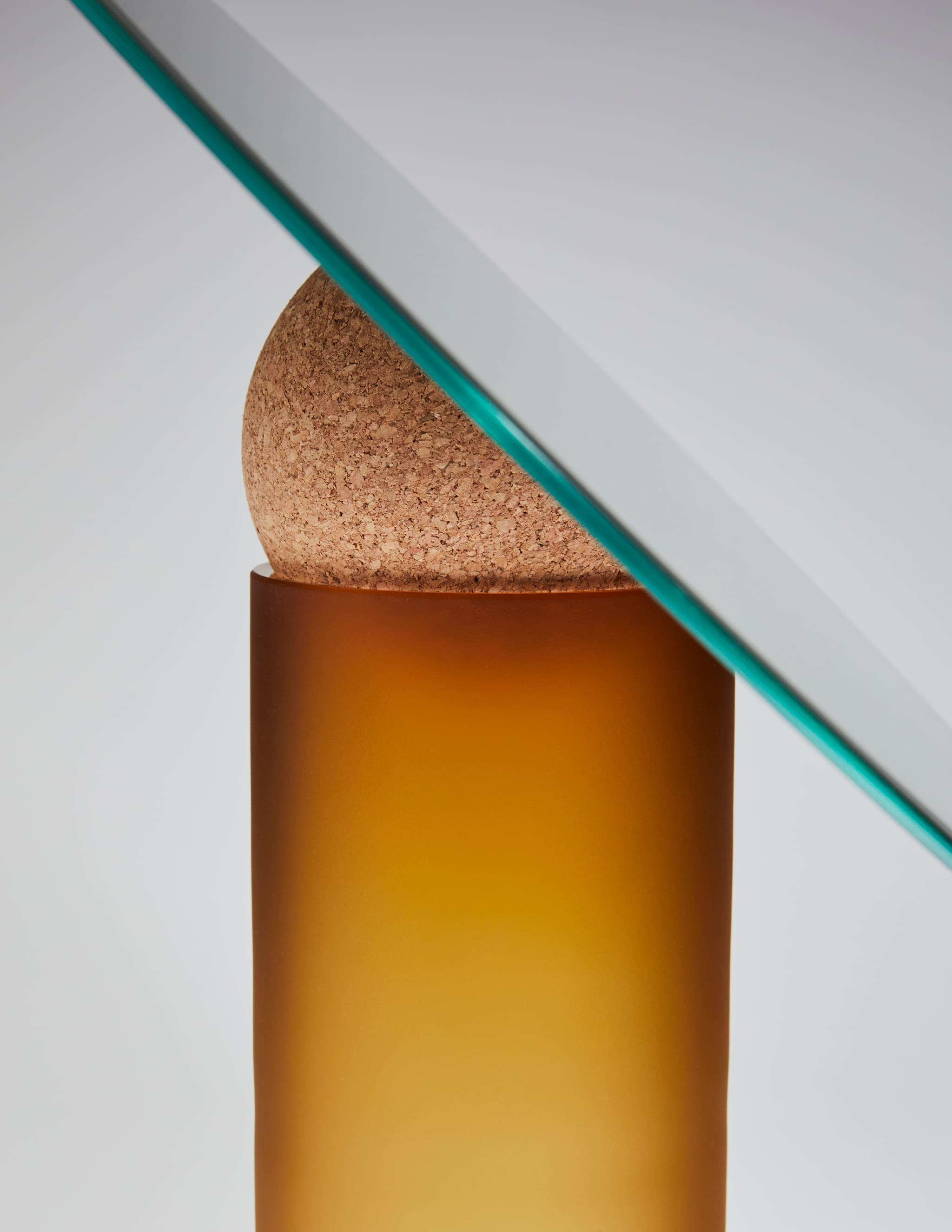 The cork sphere in the Astra Table Mirrors