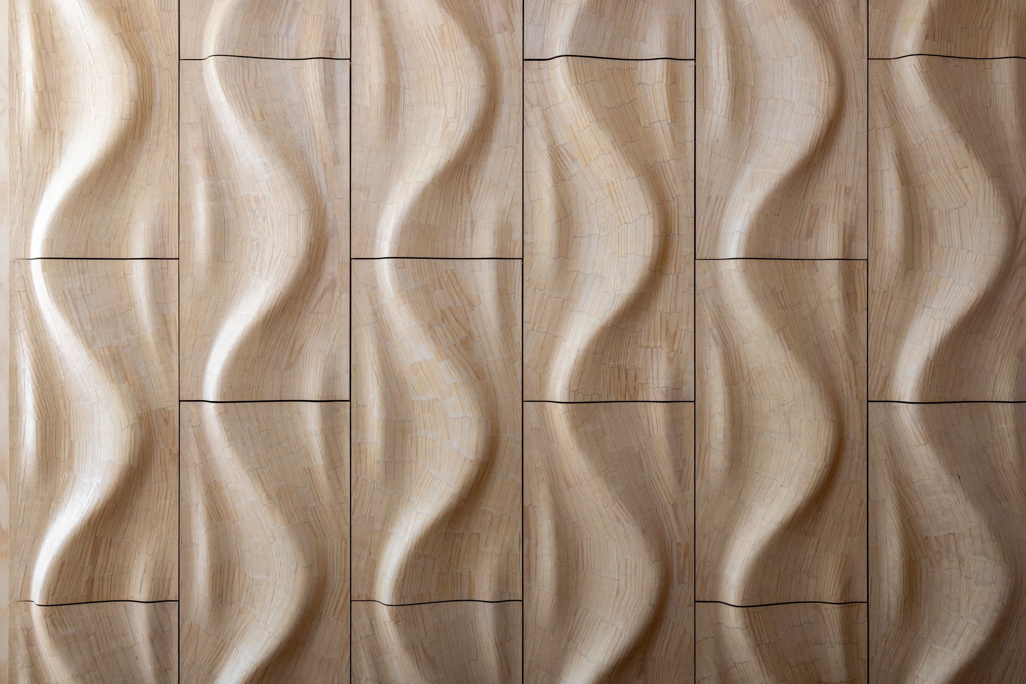 Woodflow panel – biomimetic surface design