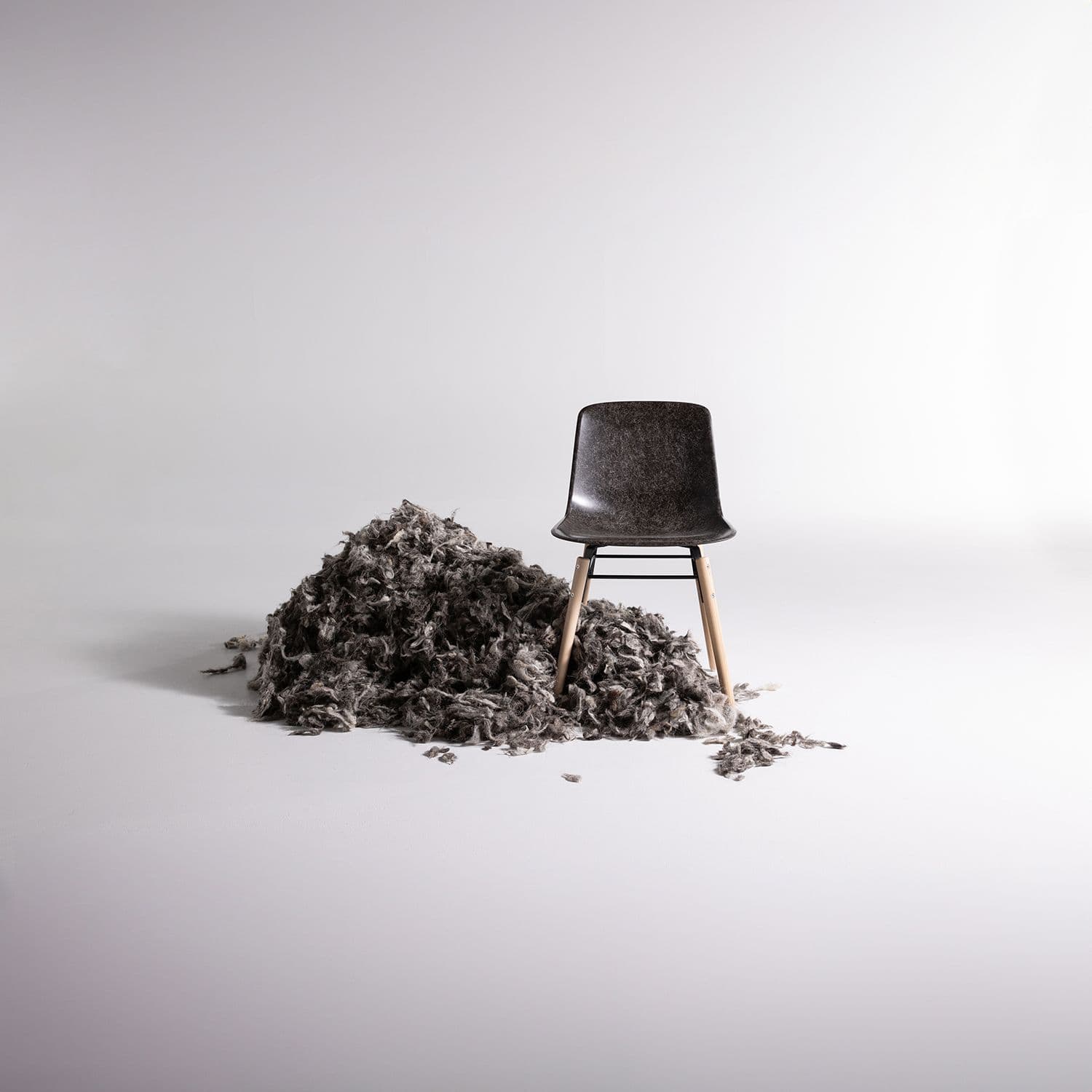 Solidwool Herdwick Wool Hembury Chair. Photo courtesy of Solidwool.