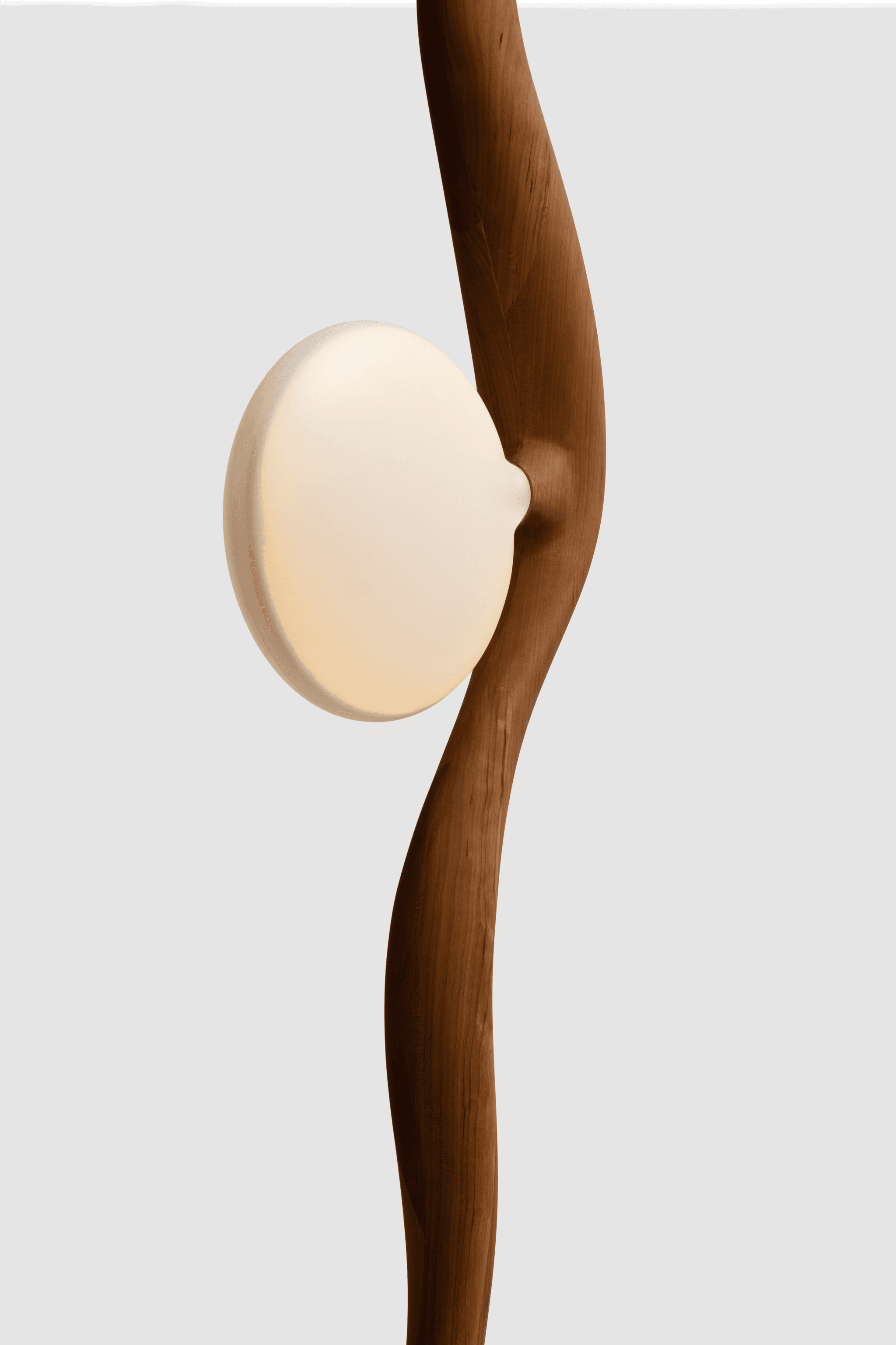 "Moonshadow" lamp by Yiting (Erin) Hou | Closeup (Photo credit: @Yiting (Erin) Hou)