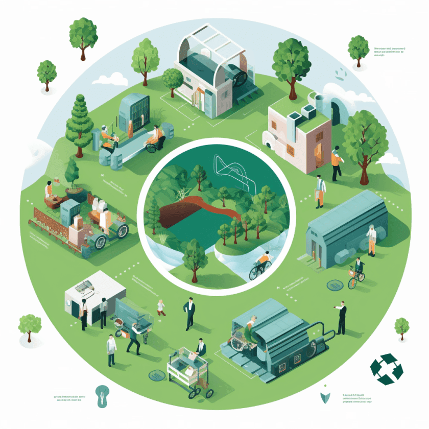 A circular economy is a closed loop - while standing outside of the biosphere