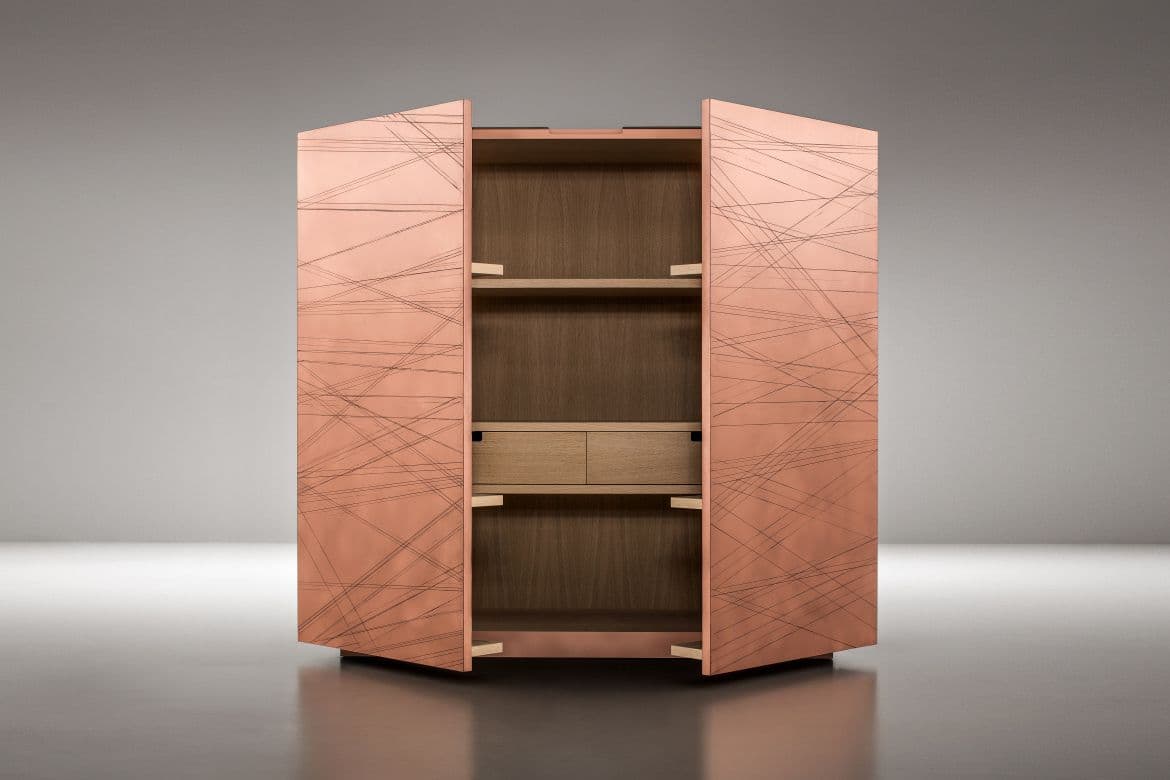 Graffio’s metal cabinets