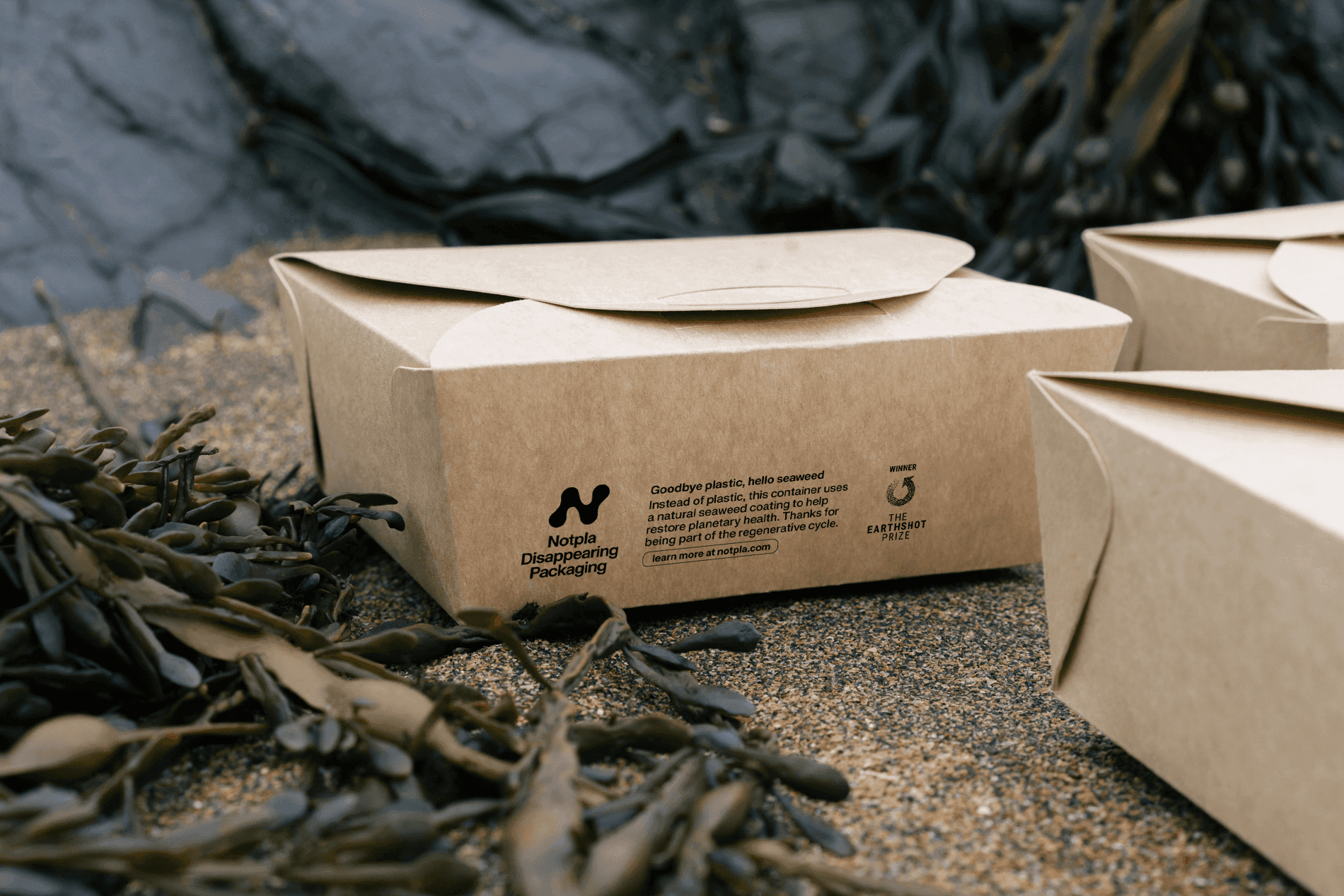 NOTPLA - PFAS-free, seaweed-based coated fibre food packaging
