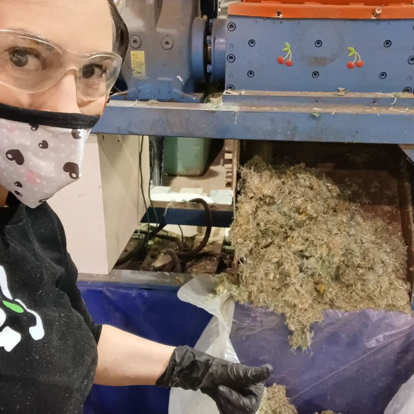 Shredding rope, which will soon be turned into PLAEX-Crete